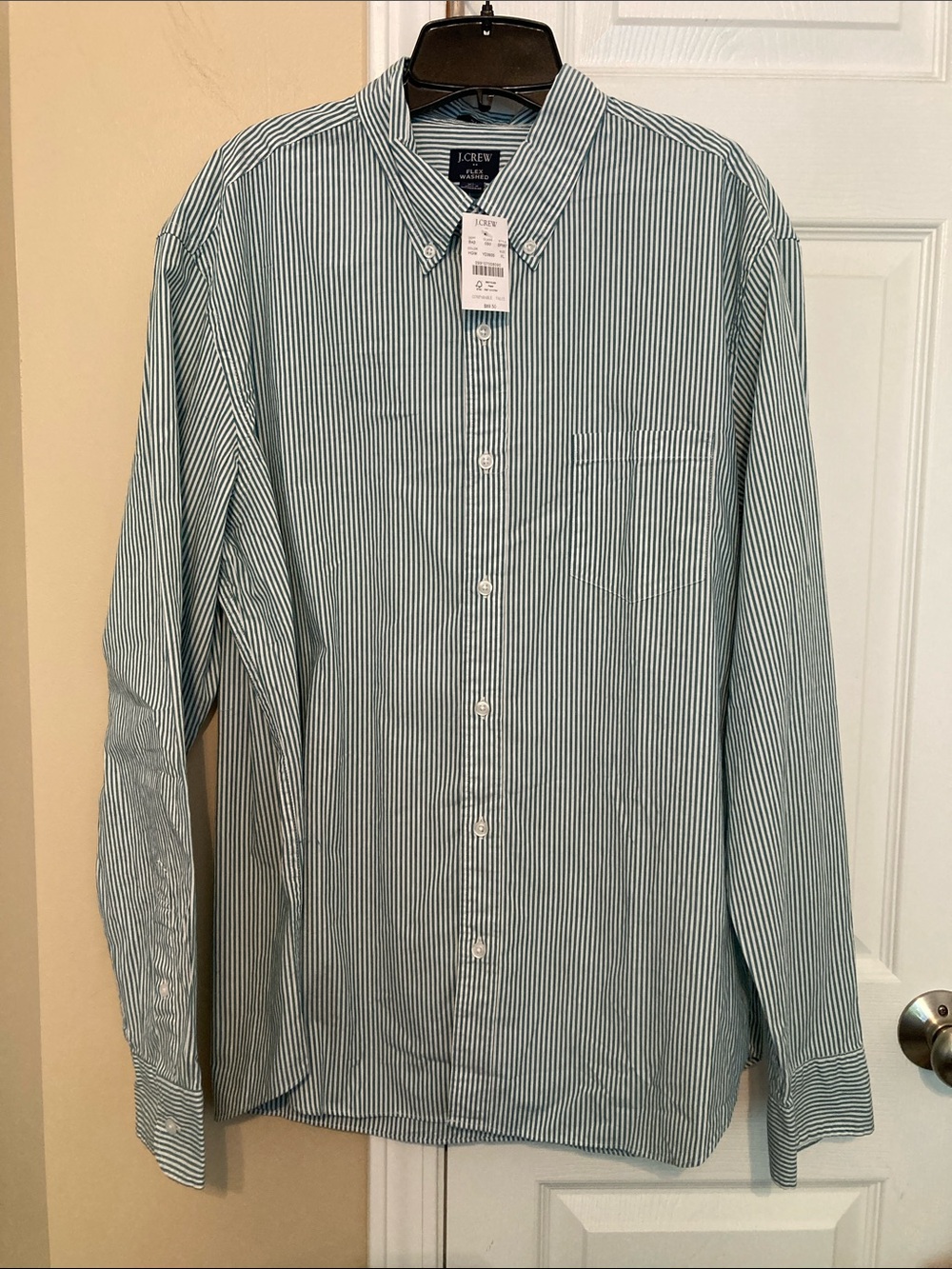 JCrew Factory slim flex wash shirt